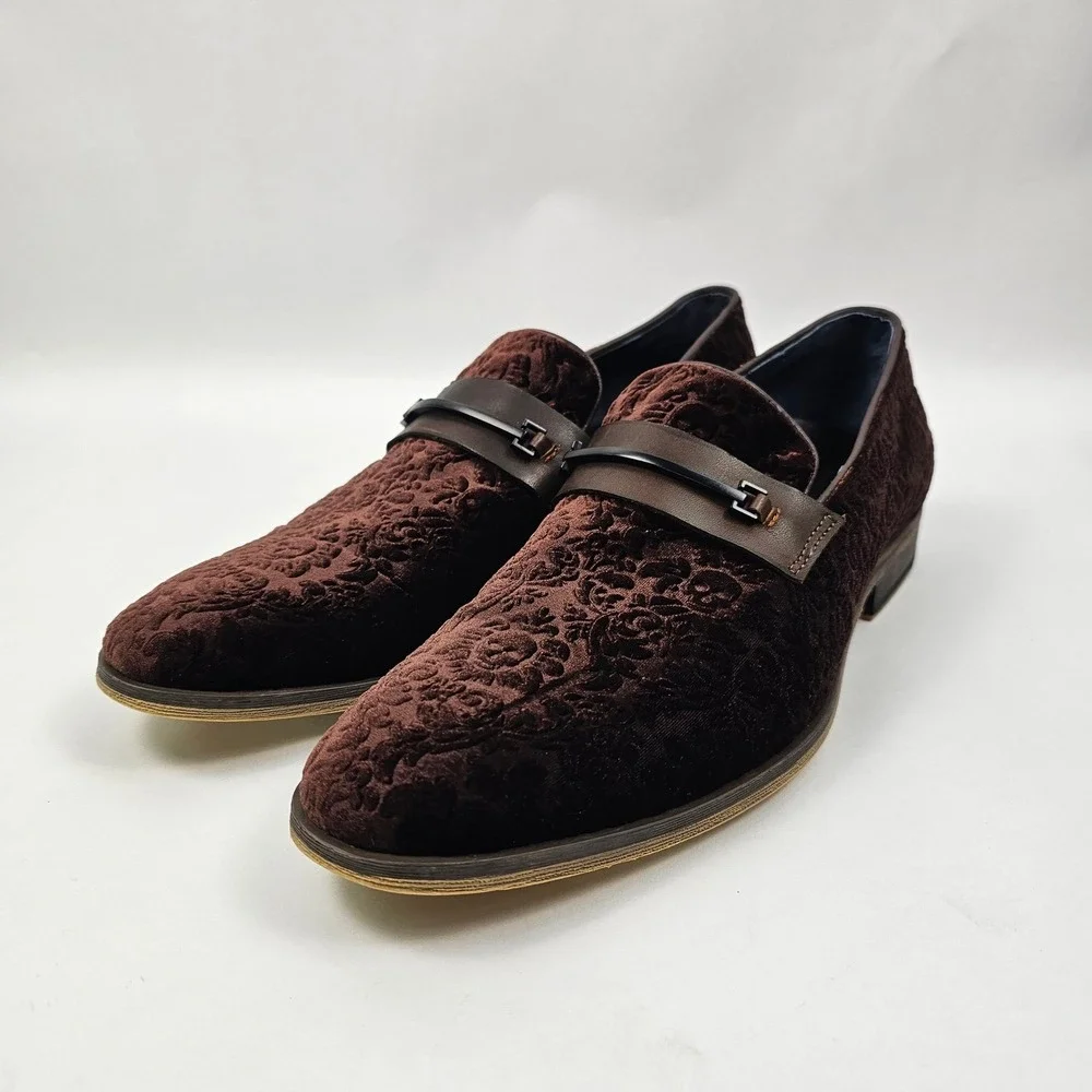 Robert Graham Jozo RG5598S Mens Brown Loafers & Slip Ons Casual Shoes 9.5 R:$268
